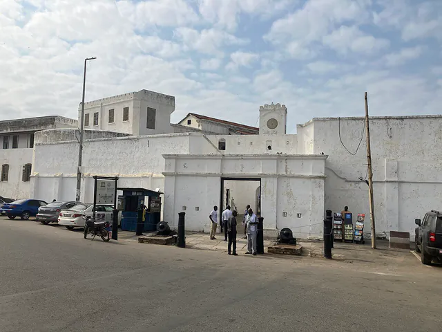 The entrance of Cape Coast Castle