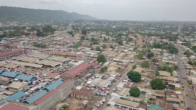 Aerial view of Ho municipality