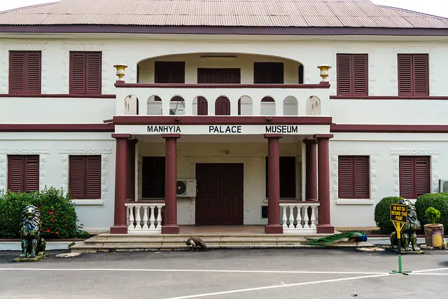 The Manhyia Palace Museum building in Kumasi