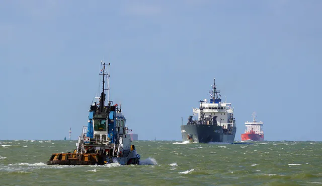 Cargo ships at Takoradi Harbour